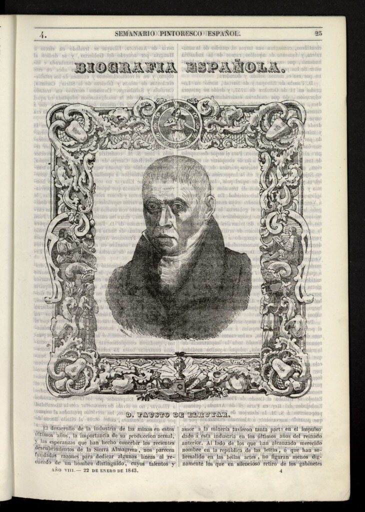 Miniatura de Semanario Pintoresco Español del 22 de enero de 1843, nº 4