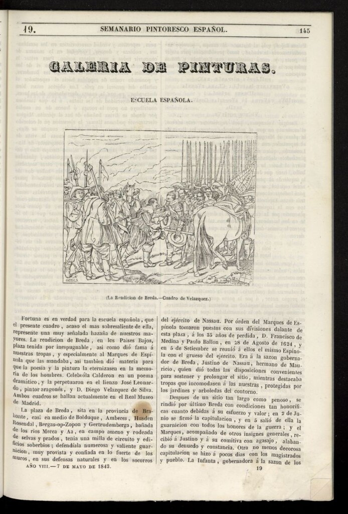 Miniatura de Semanario Pintoresco Español del 7 de mayo de 1843, nº 19
