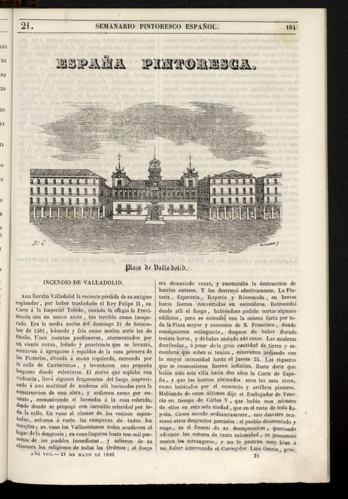 Miniatura de Semanario Pintoresco Español del 21 de mayo de 1843, nº 21