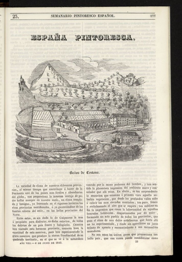 Miniatura de Semanario Pintoresco Español del 4 de junio de 1843, nº 23