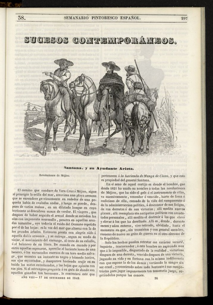 Miniatura de Semanario Pintoresco Español del 17 de septiembre de 1843, nº 38