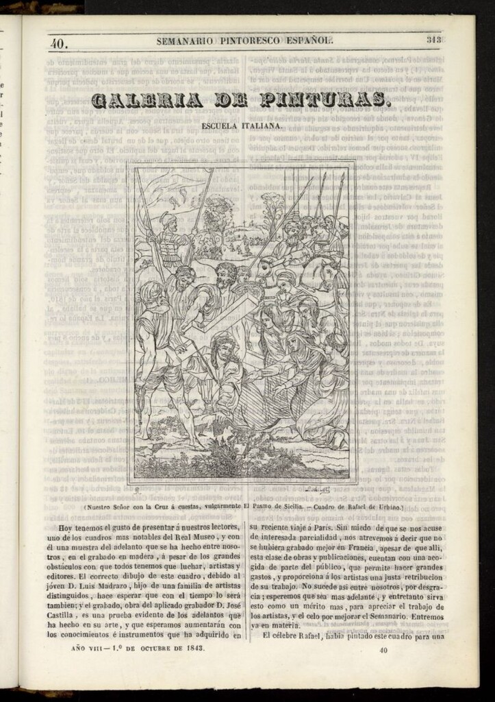 Miniatura de Semanario Pintoresco Español del 1 de octubre de 1843, nº 40