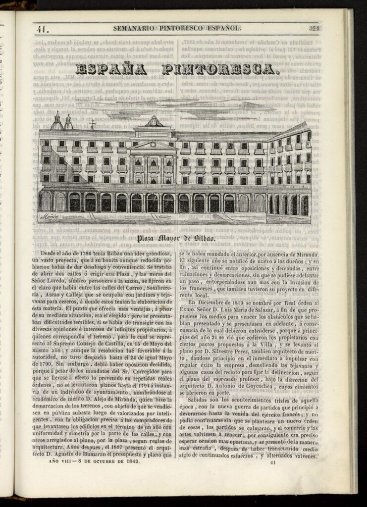Miniatura de Semanario Pintoresco Español del 8 de octubre de 1843, nº 41