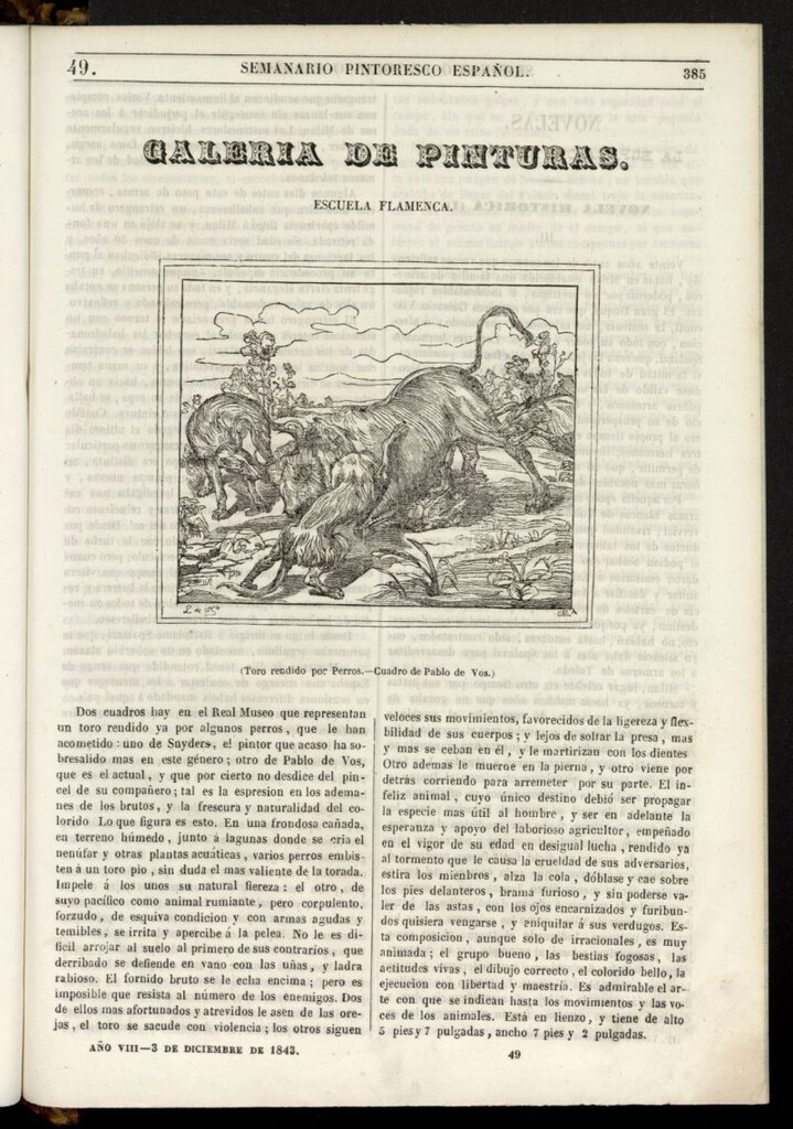 Miniatura de Semanario Pintoresco Español del 3 de diciembre de 1843, nº 49