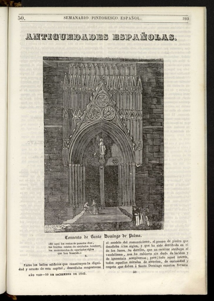 Miniatura de Semanario Pintoresco Español del 10 de diciembre de 1843, nº 50