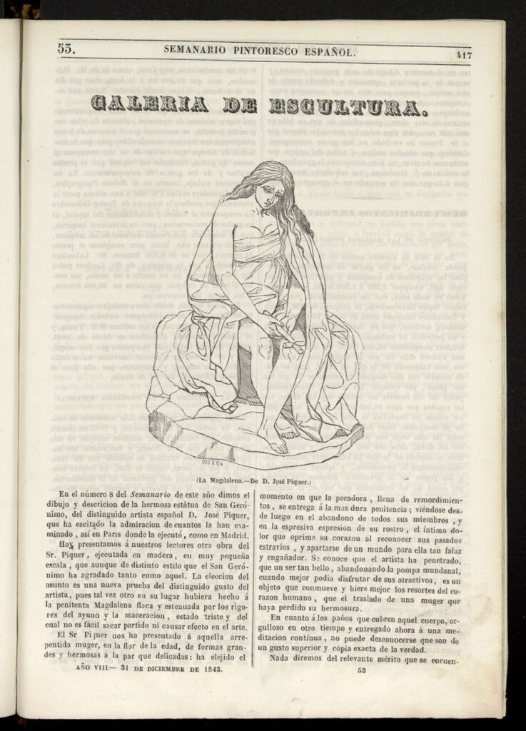 Miniatura de Semanario Pintoresco Español del 31 de diciembre de 1843, nº 53