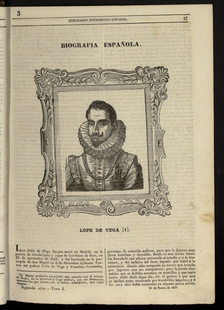 Miniatura de Semanario Pintoresco Español del 20 de enero de 1839, nº 3