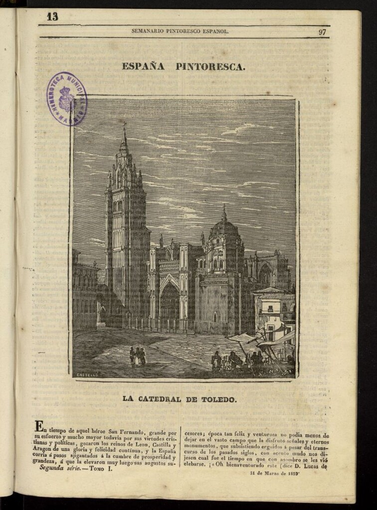 Miniatura de Semanario Pintoresco Español del 31 de marzo de 1839, nº 13