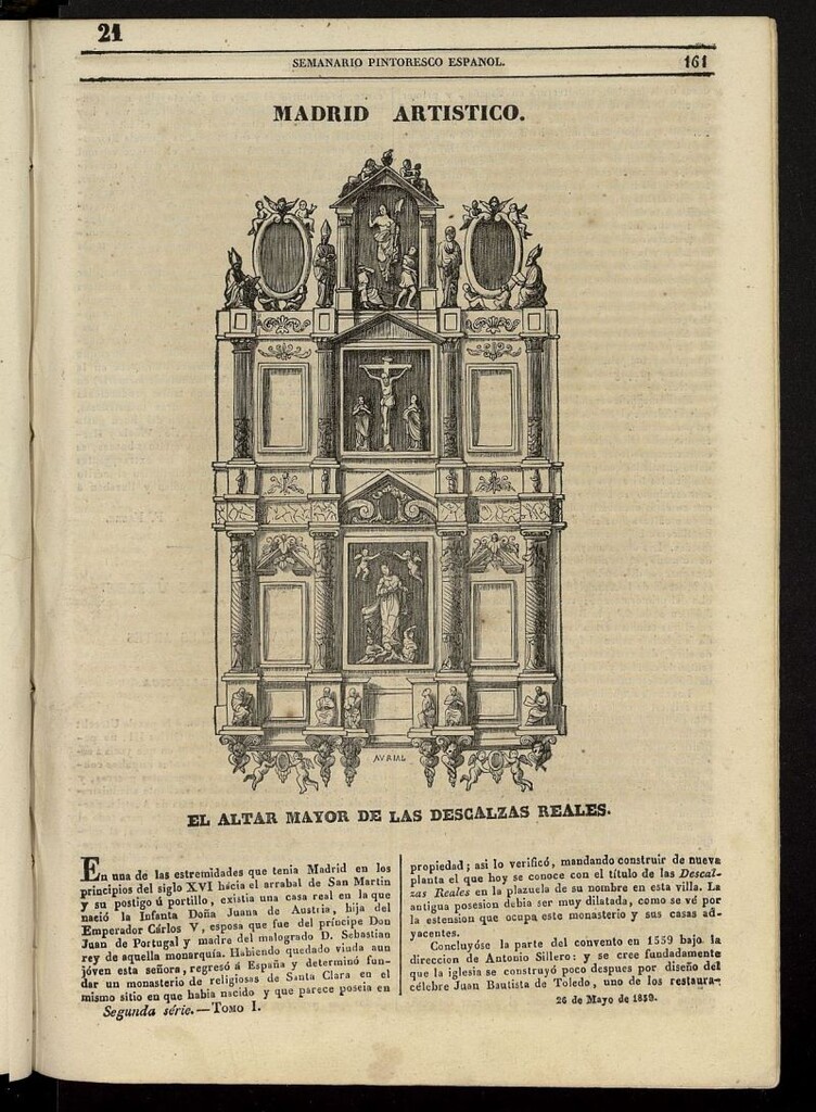 Miniatura de Semanario Pintoresco Español del 26 de mayo de 1839, nº 21