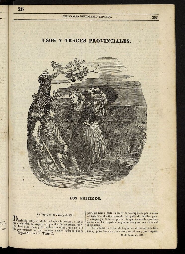 Miniatura de Semanario Pintoresco Español del 30 de junio de 1839, nº 26