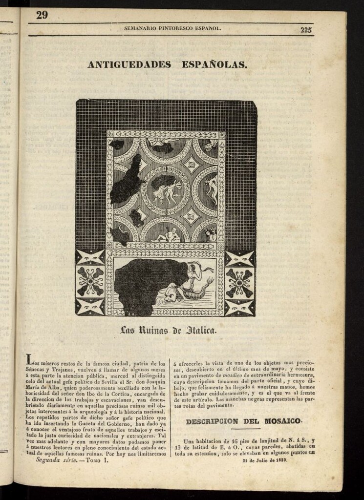 Miniatura de Semanario Pintoresco Español del 21 de julio de 1839, nº 29