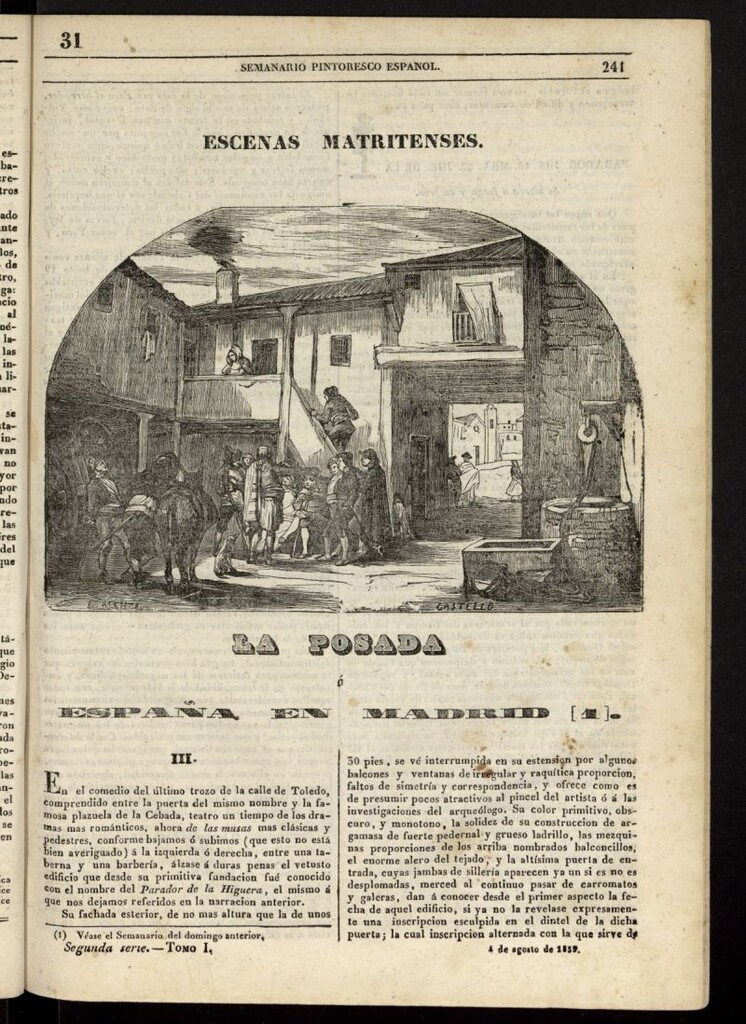 Miniatura de Semanario Pintoresco Español del 4 de agosto de 1839, nº 31