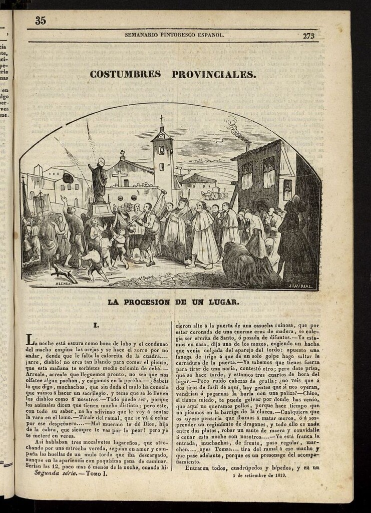 Miniatura de Semanario Pintoresco Español del 1 de septiembre de 1839, nº 35