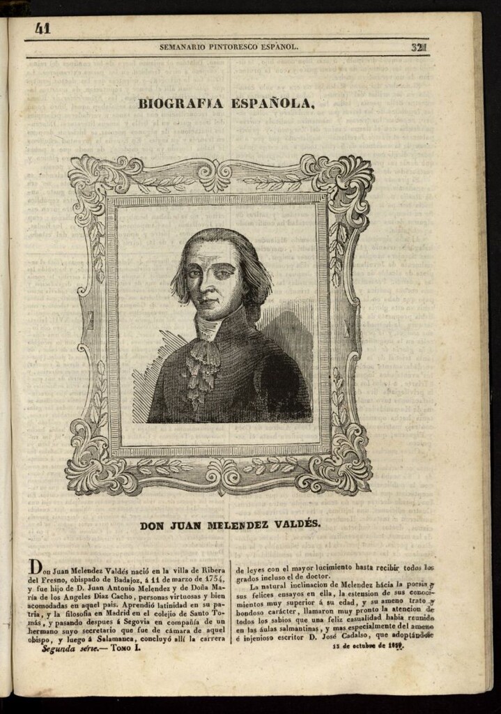 Miniatura de Semanario Pintoresco Español del 13 de octubre de 1839, nº 41