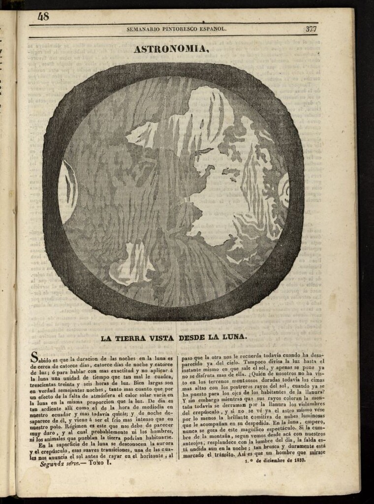 Miniatura de Semanario Pintoresco Español del 1 de diciembre de 1839, nº 48