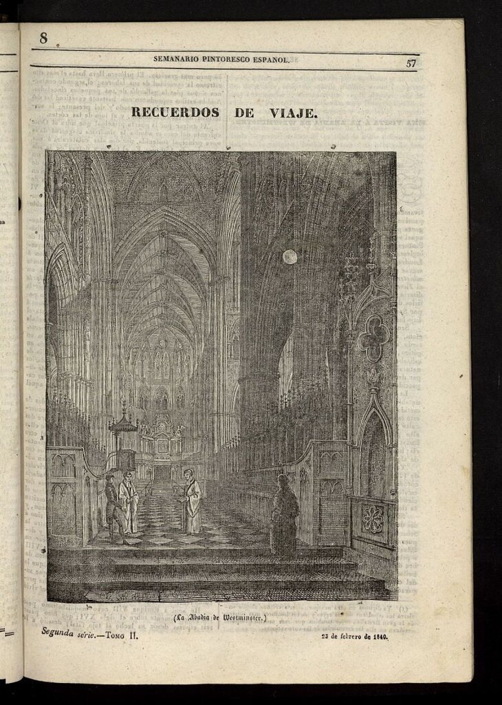 Miniatura de Semanario Pintoresco Español del 23 de febrero de 1840, nº 8