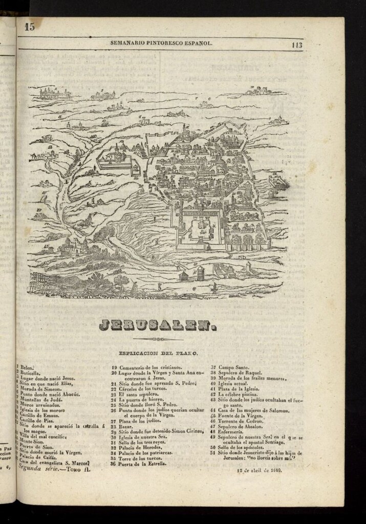 Miniatura de Semanario Pintoresco Español del 12 de abril de 1840, nº 15
