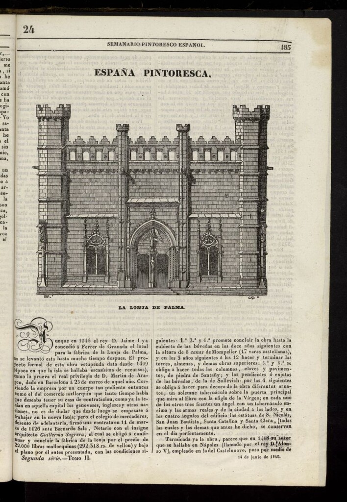 Miniatura de Semanario Pintoresco Español del 14 de junio de 1840, nº 24