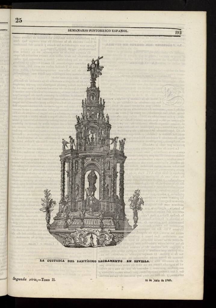 Miniatura de Semanario Pintoresco Español del 21 de junio de 1840, nº 25