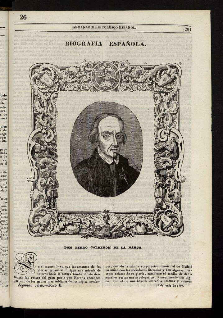 Miniatura de Semanario Pintoresco Español del 28 de junio de 1840, nº 26