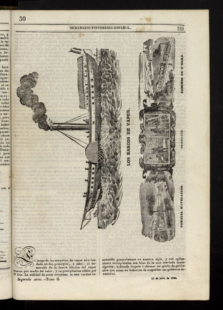 Miniatura de Semanario Pintoresco Español del 26 de julio de 1840, nº 30