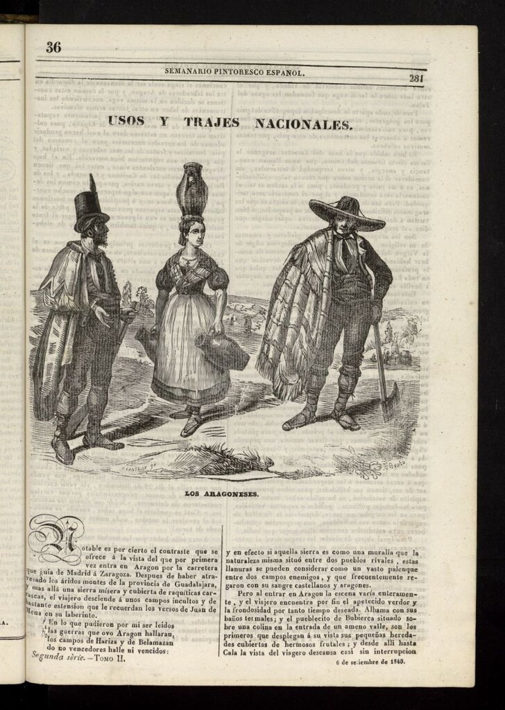Miniatura de Semanario Pintoresco Español del 6 de septiembre de 1840, nº 36