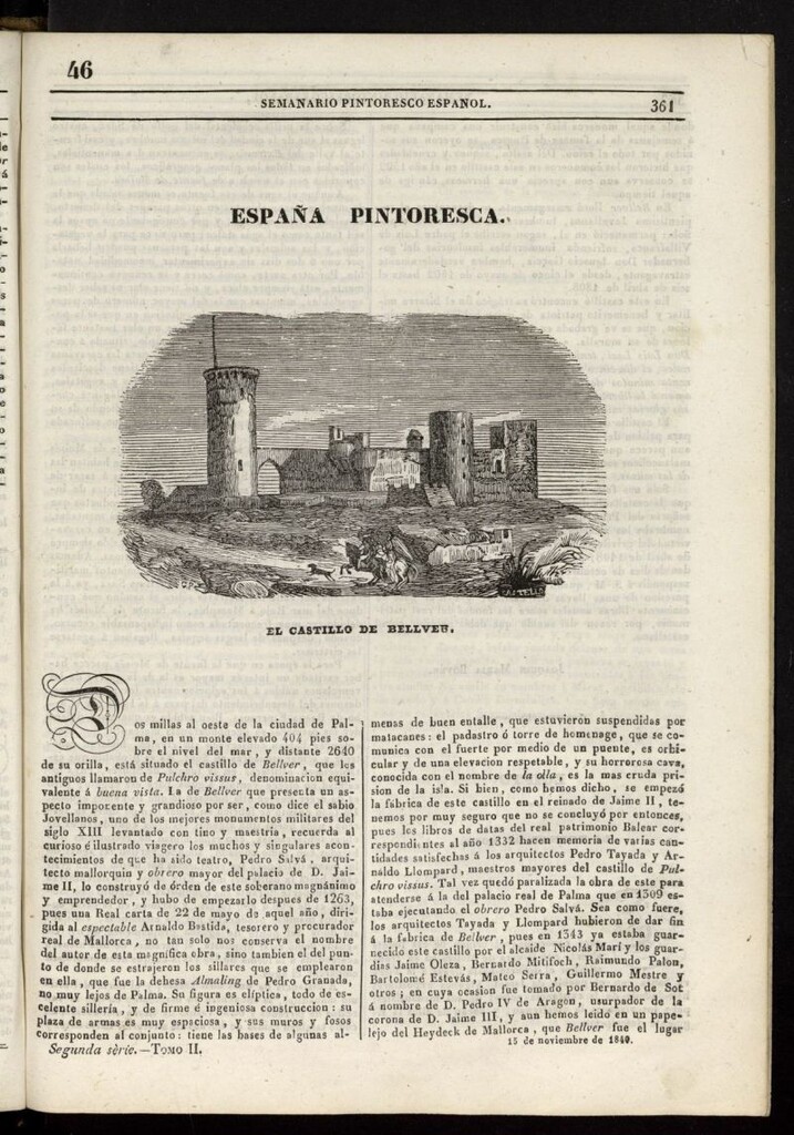 Miniatura de Semanario Pintoresco Español del 15 de noviembre de 1840, nº 46
