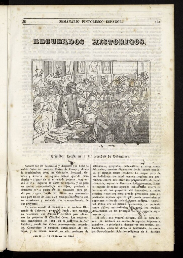 Miniatura de Semanario Pintoresco Español del 19 de mayo de 1844, nº 20