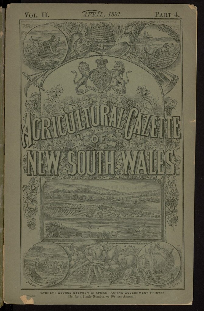 Miniatura de The Agricultural Gazette of New South Wales de abril de 1891, nº 4
