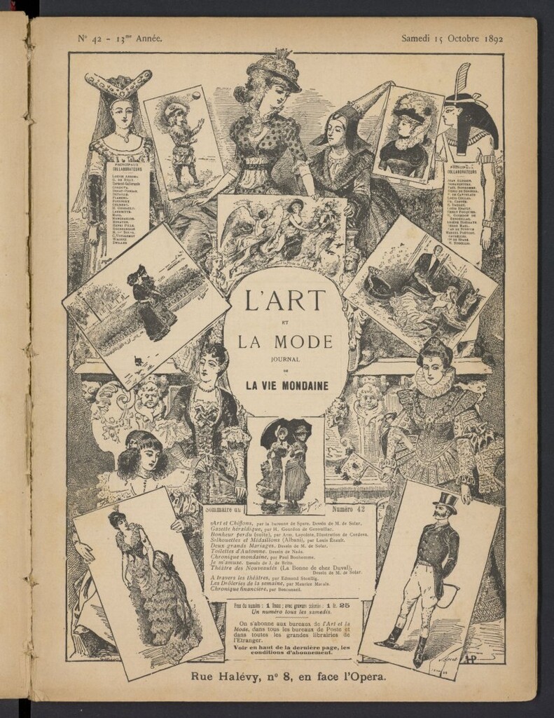 Miniatura de L´Art et la Mode del 8 de octubre de 1892, nº 41