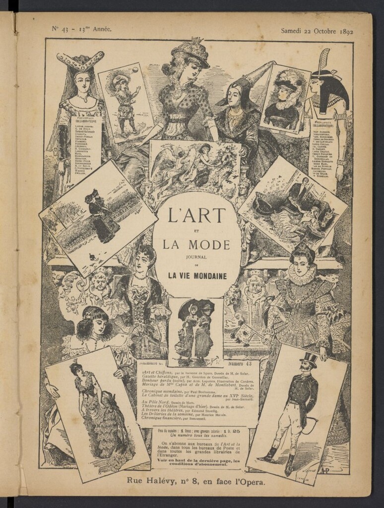 Miniatura de L´Art et la Mode del 22 de octubre de 1892, nº 43
