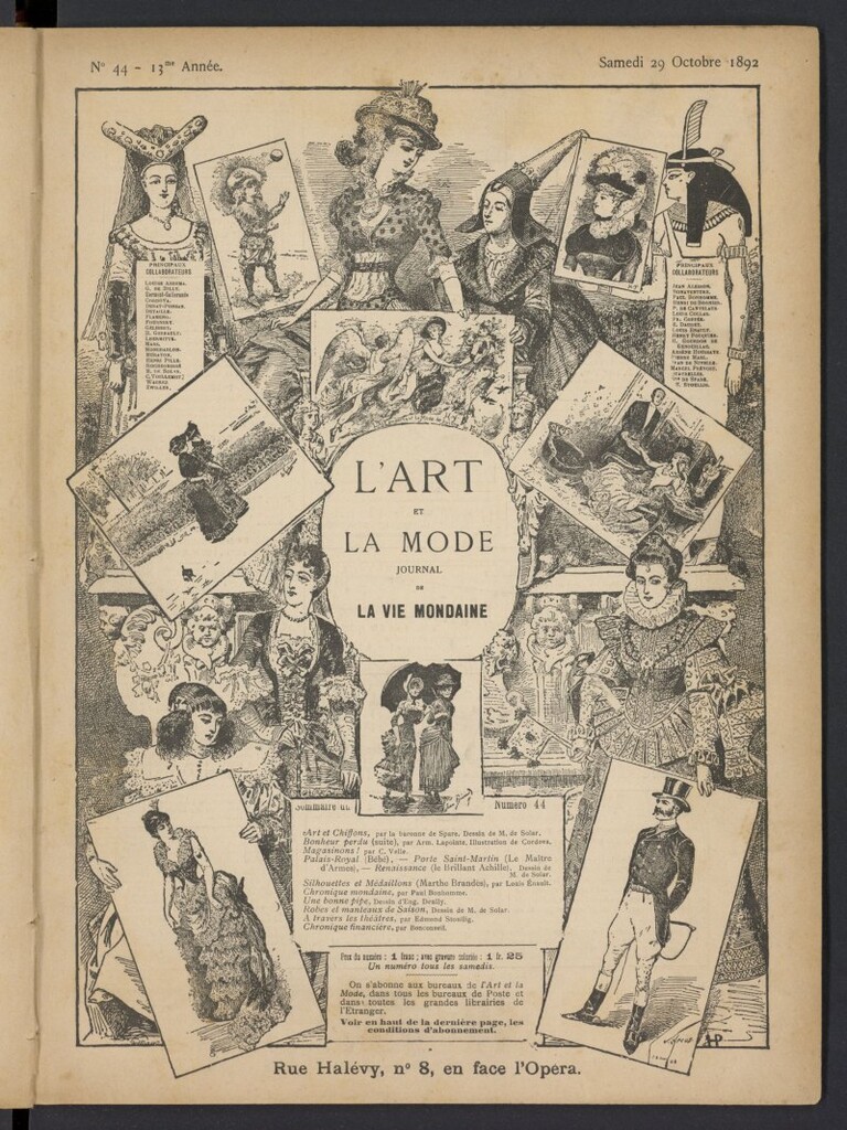 Miniatura de L´Art et la Mode del 29 de octubre de 1892, nº 44