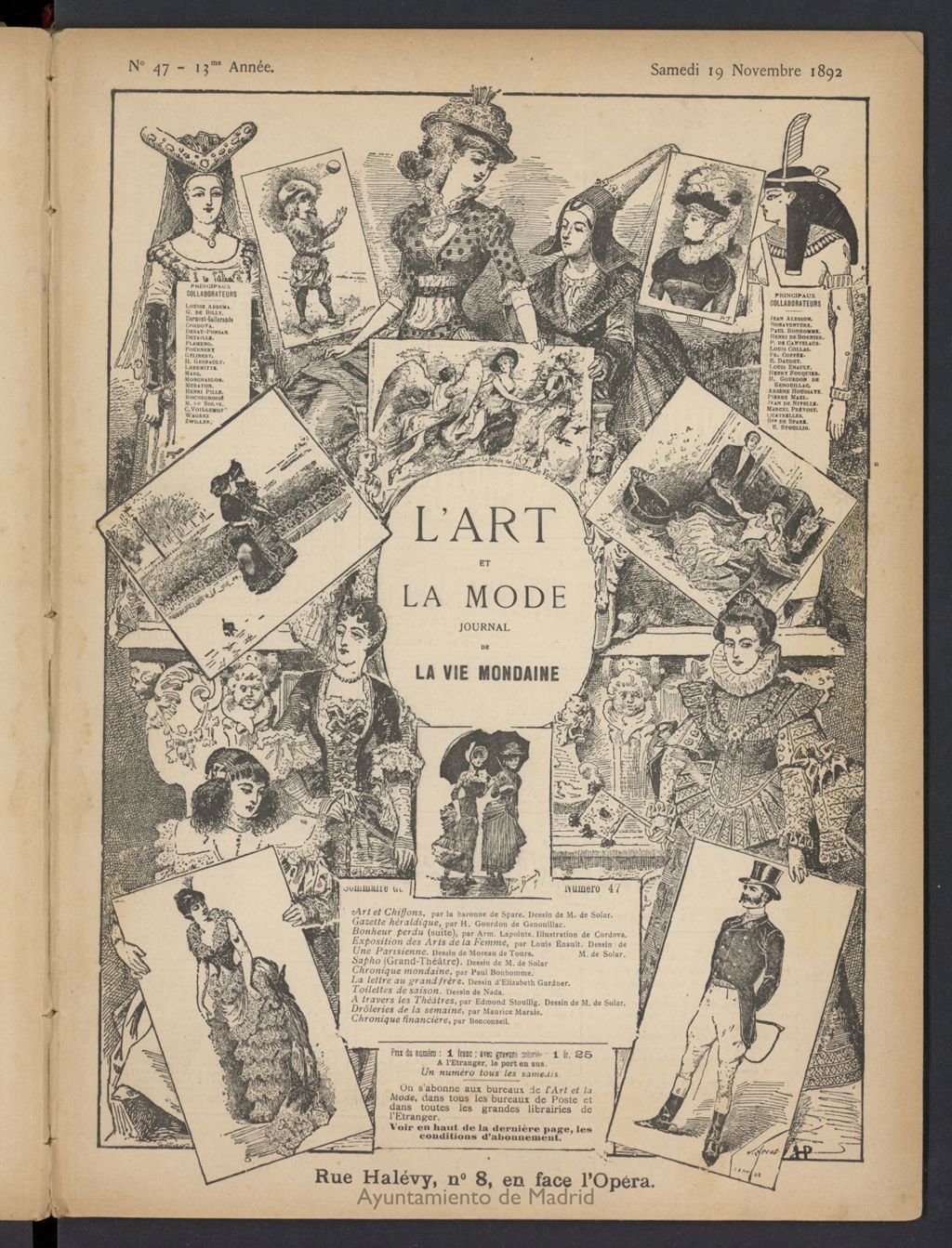 Miniatura de L´Art et la Mode del 19 de noviembre de 1892, nº 47