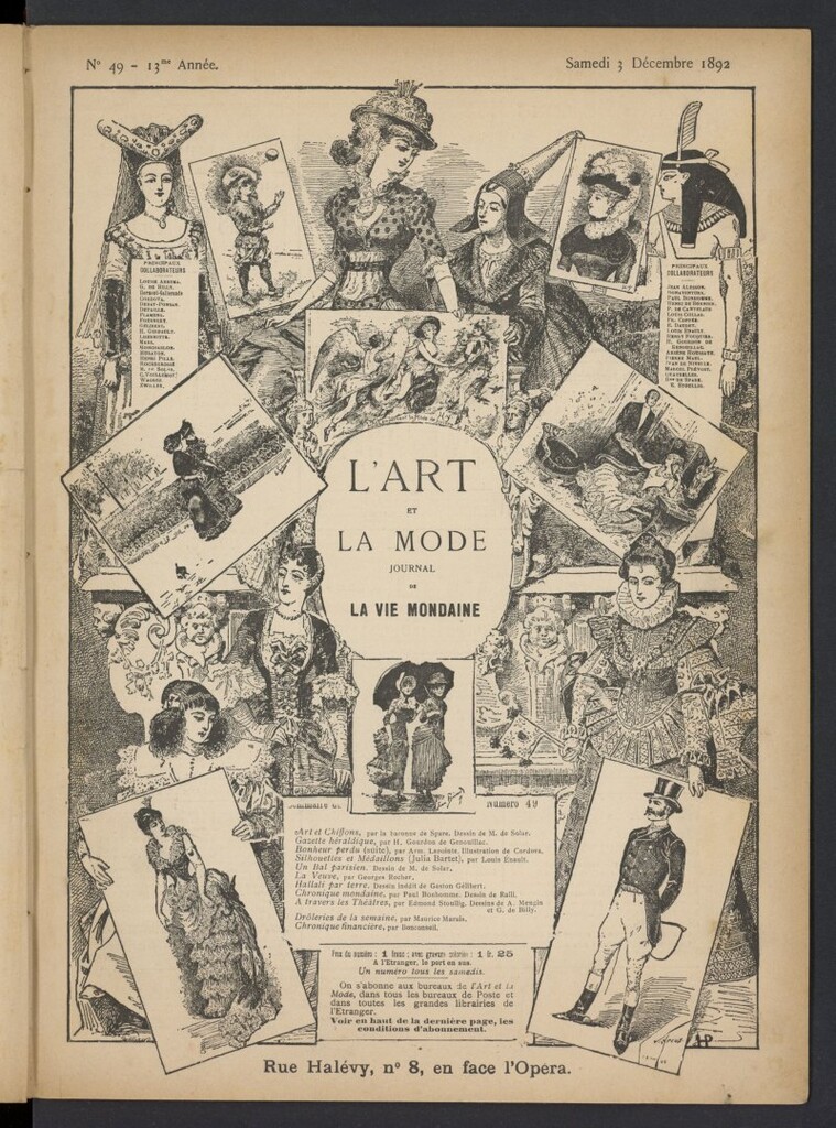 Miniatura de L´Art et la Mode del 3 de diciembre de 1892, nº 49