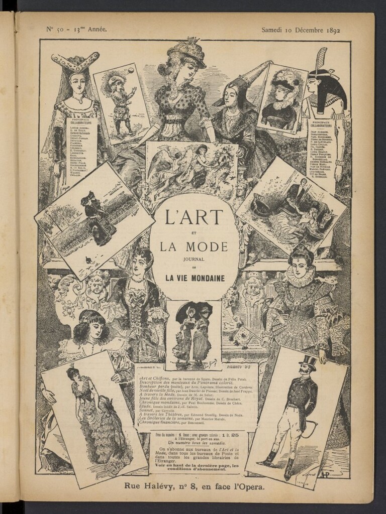 Miniatura de L´Art et la Mode del 10 de diciembre de 1892, nº 50