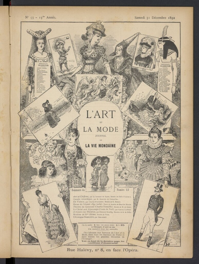 Miniatura de L´Art et la Mode del 31 de diciembre de 1892, nº 53