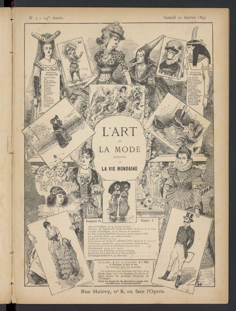 Miniatura de L´Art et la Mode del 21 de enero de 1893, nº 3