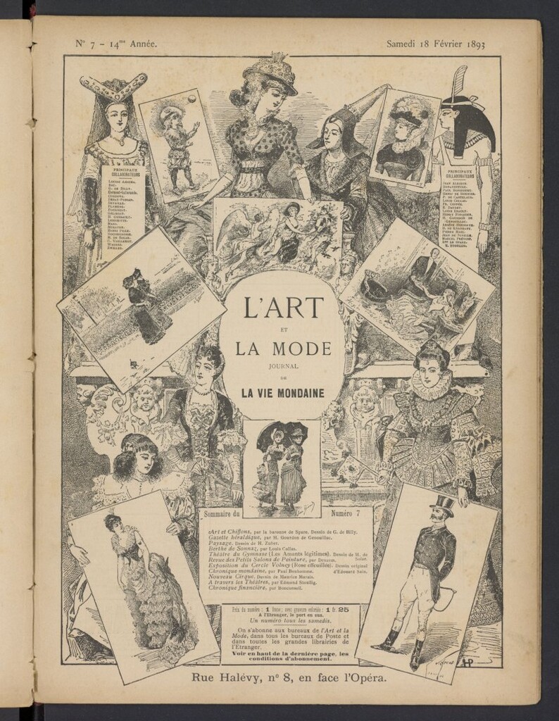 Miniatura de L´Art et la Mode del 18 de febrero de 1893, nº 7