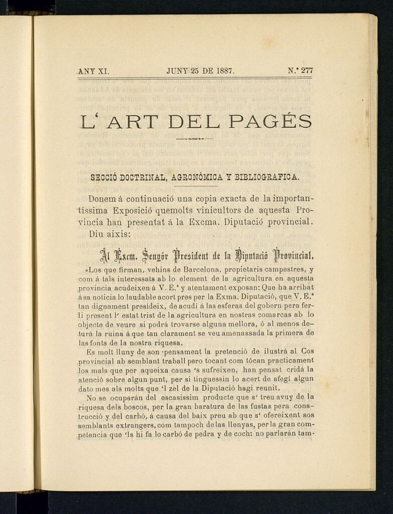 Miniatura de L´Art del Pagés del 25 de juny de 1887