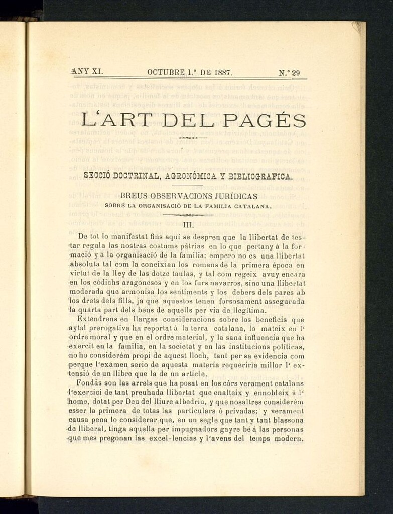 Miniatura de L´Art del Pagés del 1 de octubre de 1887