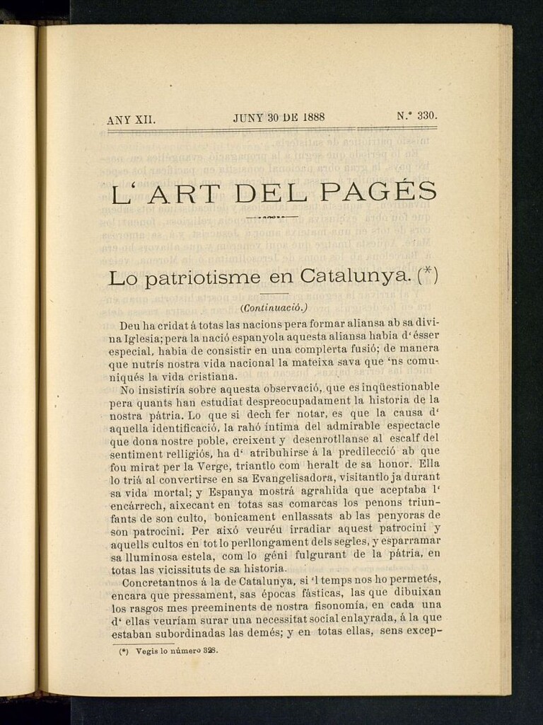 Miniatura de L´Art del Pagés del 30 de junio de 1888