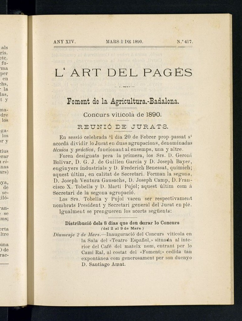 Miniatura de L´Art del Pagés del 1 de marzo de 1890