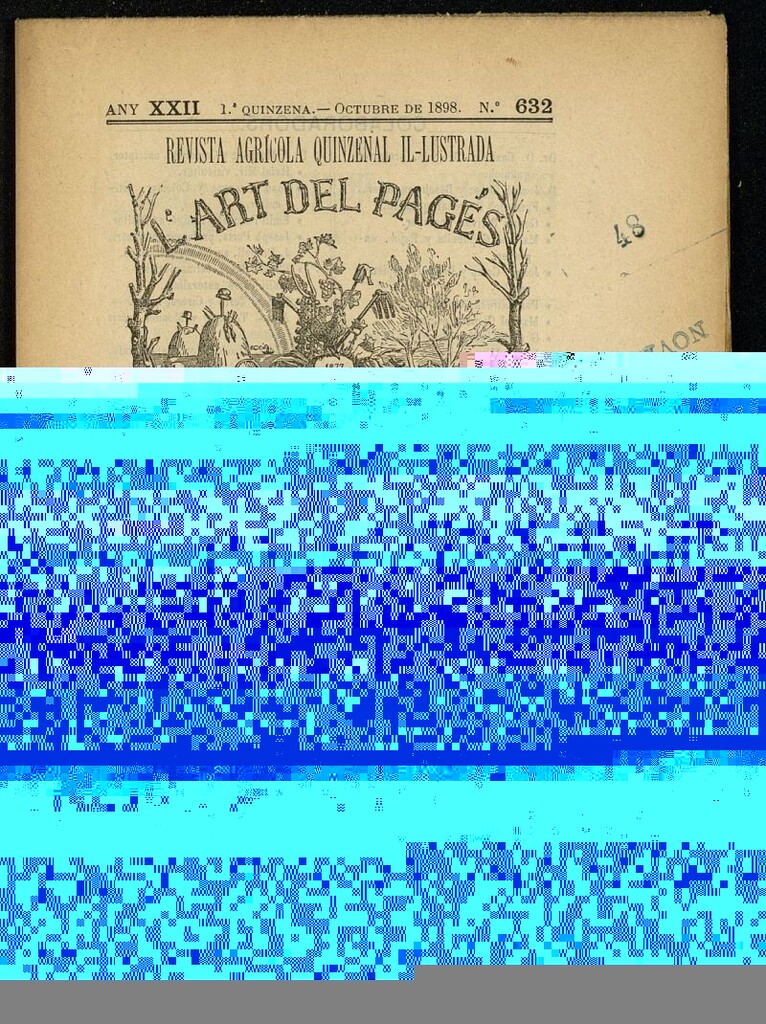 Miniatura de L´Art del Pagés de la 1ª quincena de octubre de 1898