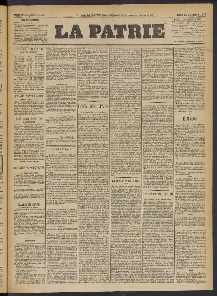 Miniatura de La Patrie del 24 de diciembre de 1885