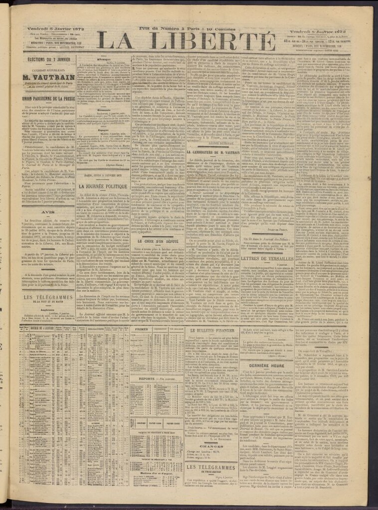 Miniatura de La Liberté del 5 de enero de 1872