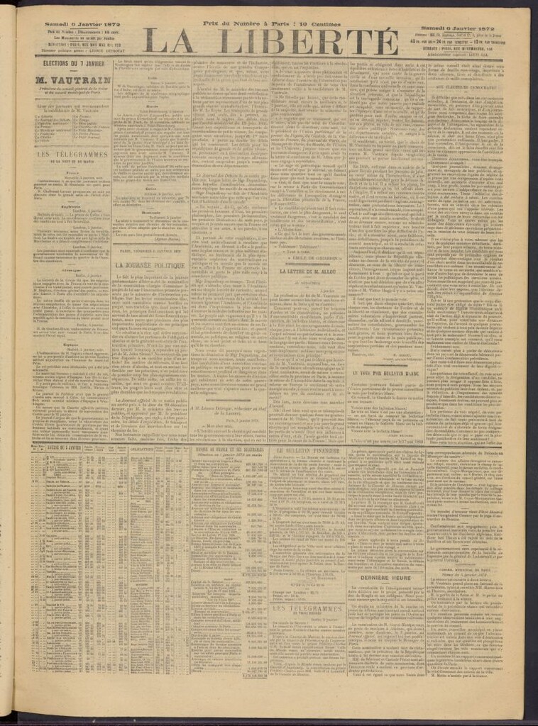 Miniatura de La Liberté del 6 de enero de 1872