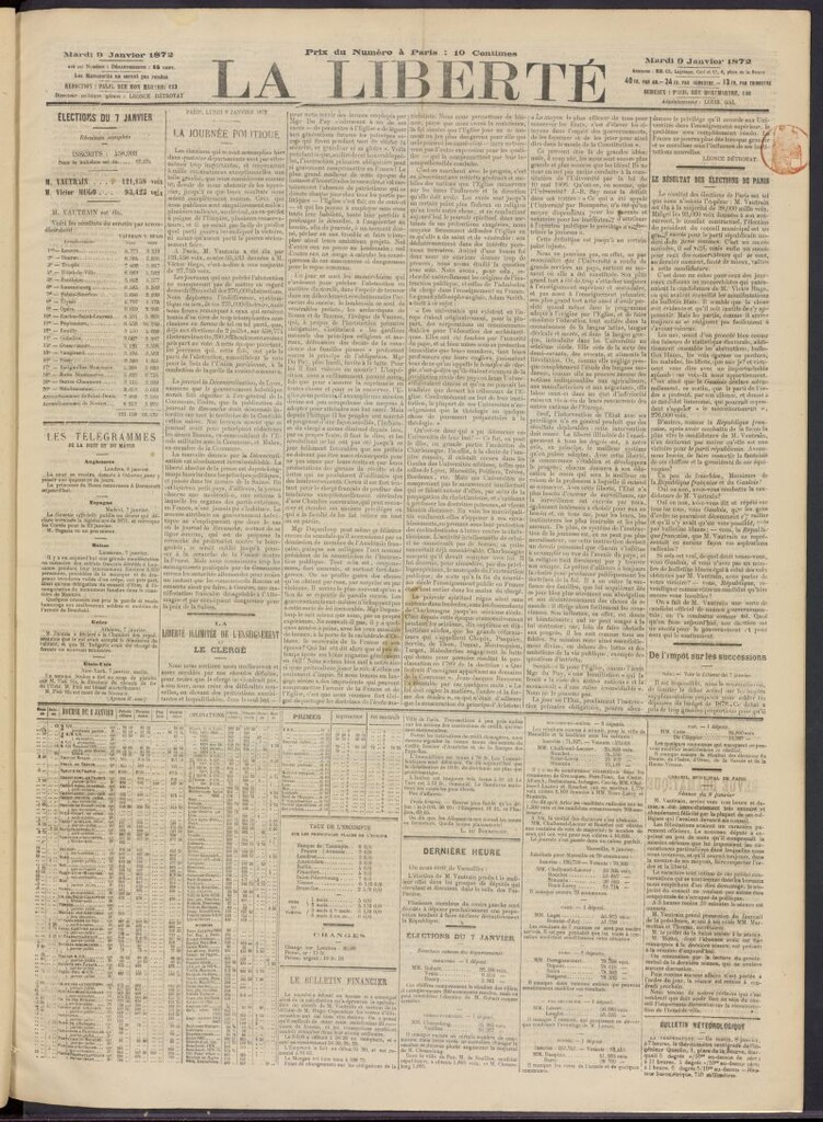 Miniatura de La Liberté del 9 de enero de 1872