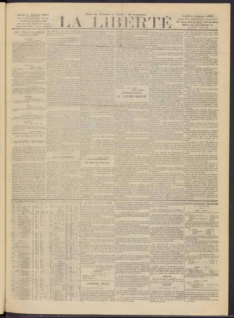 Miniatura de La Liberté del 11 de enero de 1872
