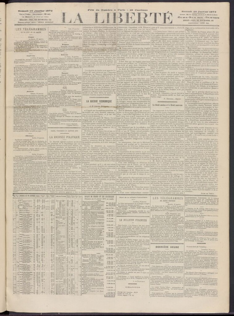 Miniatura de La Liberté del 20 de enero de 1872