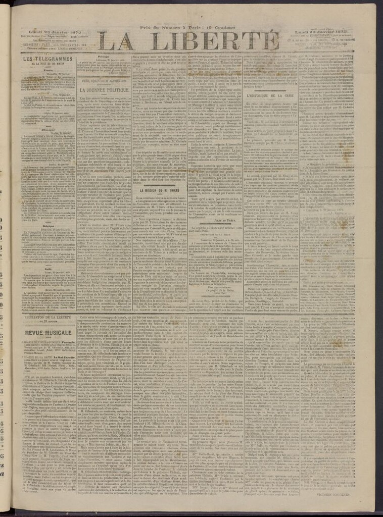Miniatura de La Liberté del 22 de enero de 1872